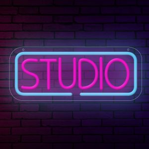 1 pc studio LED neon sign, wall decoration neon sign for bars, clubs, coffee shops, hotels, shops, music studios, friends party wall decoration, 5 V USB power supply