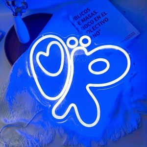 1 pc OK Snail LED neon sign, ambient wall decor neon sign for home, party, living room, game room, office, as birthday, holiday gift, bedroom and home wall decor neon sign, 5 V USB power supply