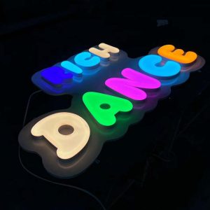 Perforated LED Frontlit Letters