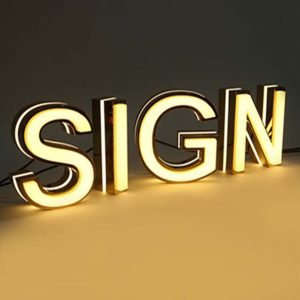 Acrylic LED Frontlit & Backlit Letters