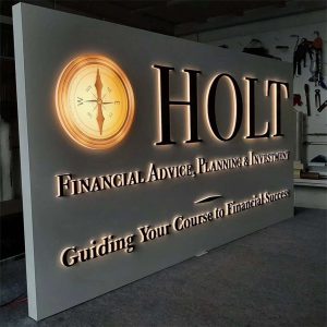 Mirror Finish LED Backlit Letters