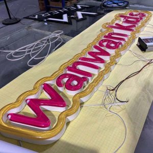 Resin (Liquid Acrylic) LED Frontlit Letters