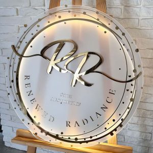 Custom high-quality acrylic LED backlit signs, personalized advertising light boards, suitable for decorating hair salon storefronts, commercial shop logos, offices, restaurants, companies and other venues.