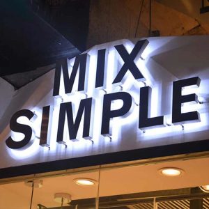 Titanium LED Backlit Letters