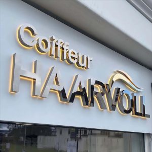 Brass LED Backlit Letters