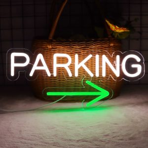 1 pc Parking LED neon sign, commercial wall decoration neon sign for underground car park restaurants, large shops, bars, clubs wall decoration, as a gift preferred, USB powered illuminated sign hanging device, 5V USB power supply