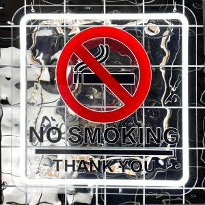 1 pc NO SMOKING Neon Sign, 3D Engraving, UV Printing LED Neon, suitable for use in shops, convenience stores, bedrooms, living rooms, pubs, wedding decorations, a unique ideal gift for coffee shops, parties, clubs and more!