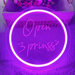 Custom round neon, personalised LED neon sign for wall decoration, customizable 3D engraved neon sign for weddings birthday parties business bar sign , a unique and ideal gift for birthdays, weddings, graduations, children’s day, housewarming and other occasions.