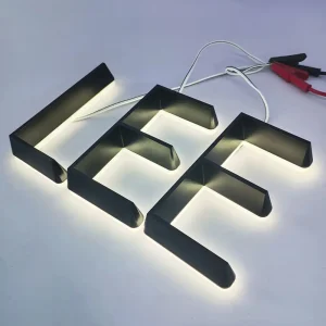 3D Embossed Acrylic Backlit Letters