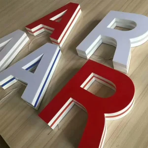 3D Trim Liquid Acrylic Letters