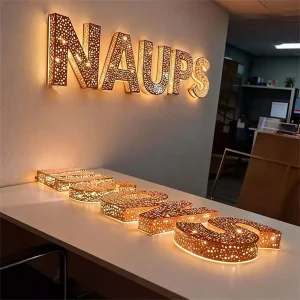 Metal Face Full-Lit Acrylic Letters