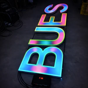 RGB Liquid Acrylic Letters