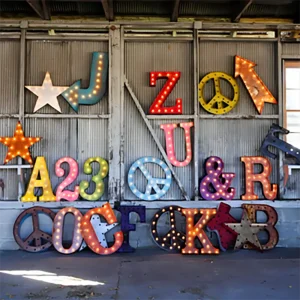 Vintage Marquee Letters